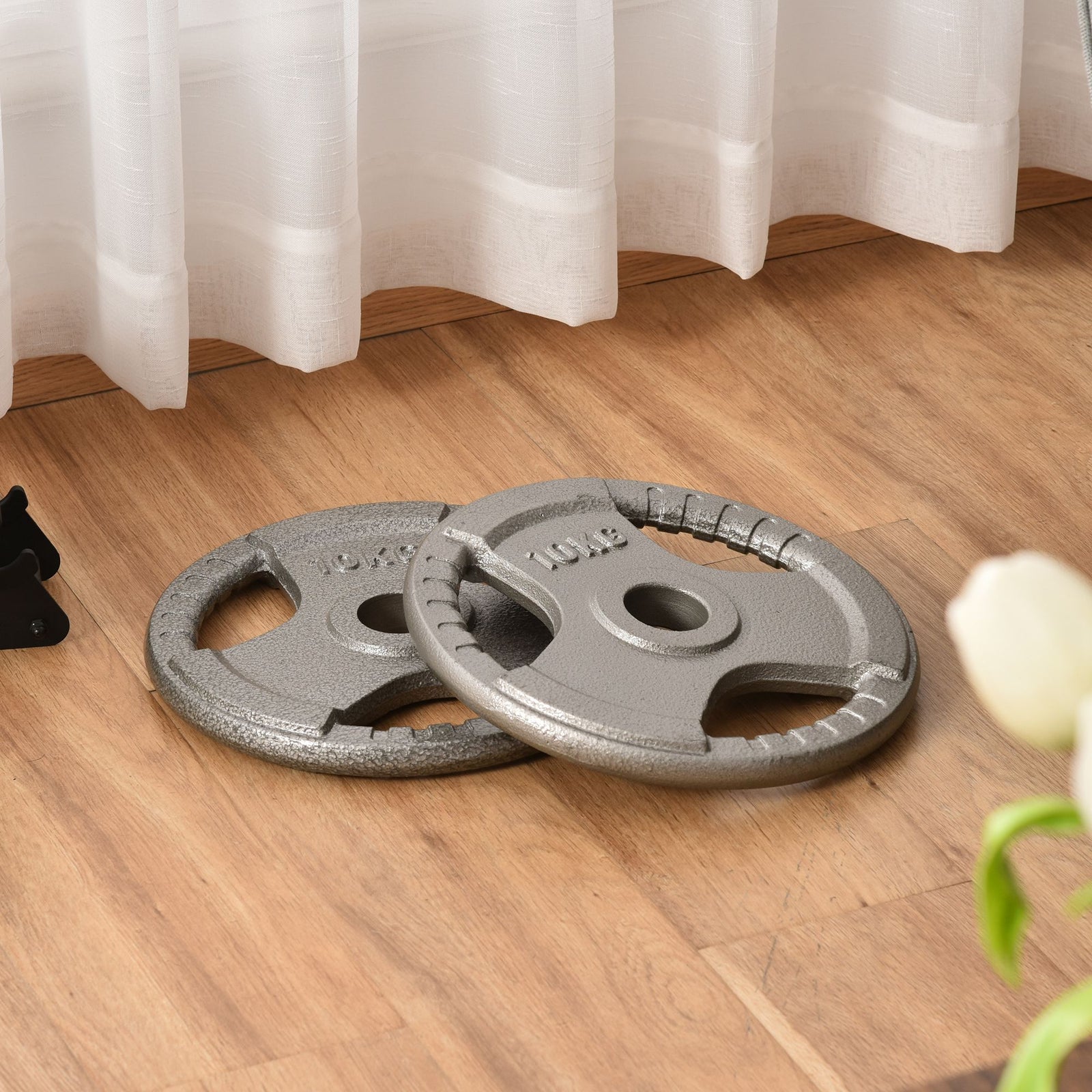 2" Olympic Weight Plates Set - 2 X 10kg | Silver