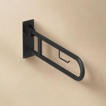 Floding Grab Rail 75cm Toilet Holder Matt Black Architect Collection