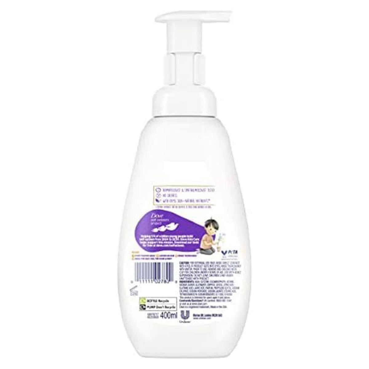 Kids Hypoallergenic Foaming Body Wash, Berry Scent, Gentle 400ml | Set of 4