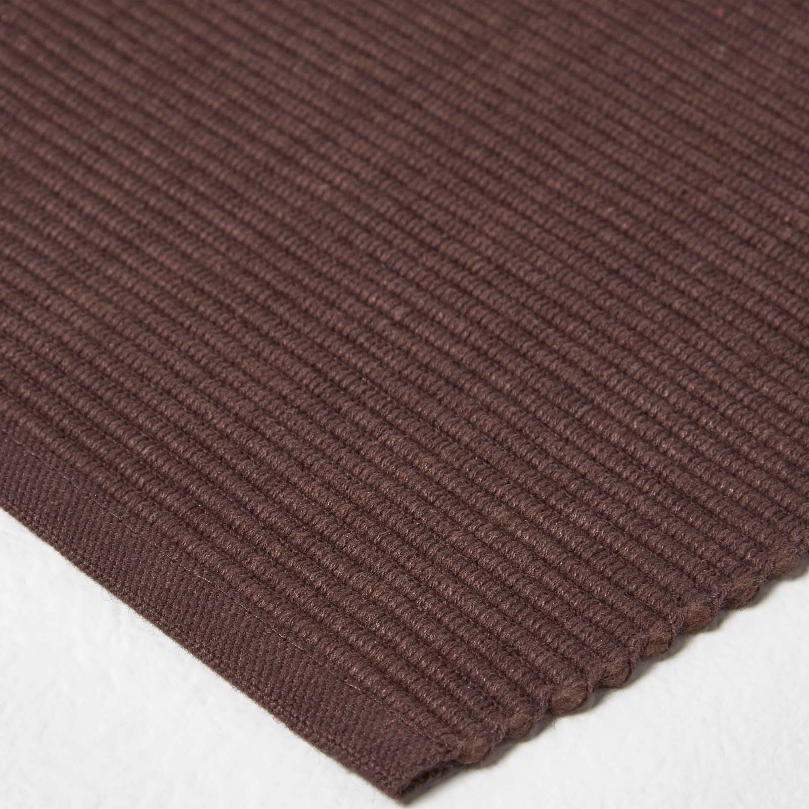 Cotton Plain Pack Of 2 Placemats | 50cm x 30cm | Chocolate