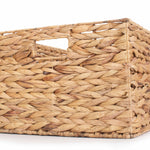 Water Hyacinth Rectangular Storage Basket | Large | Brown