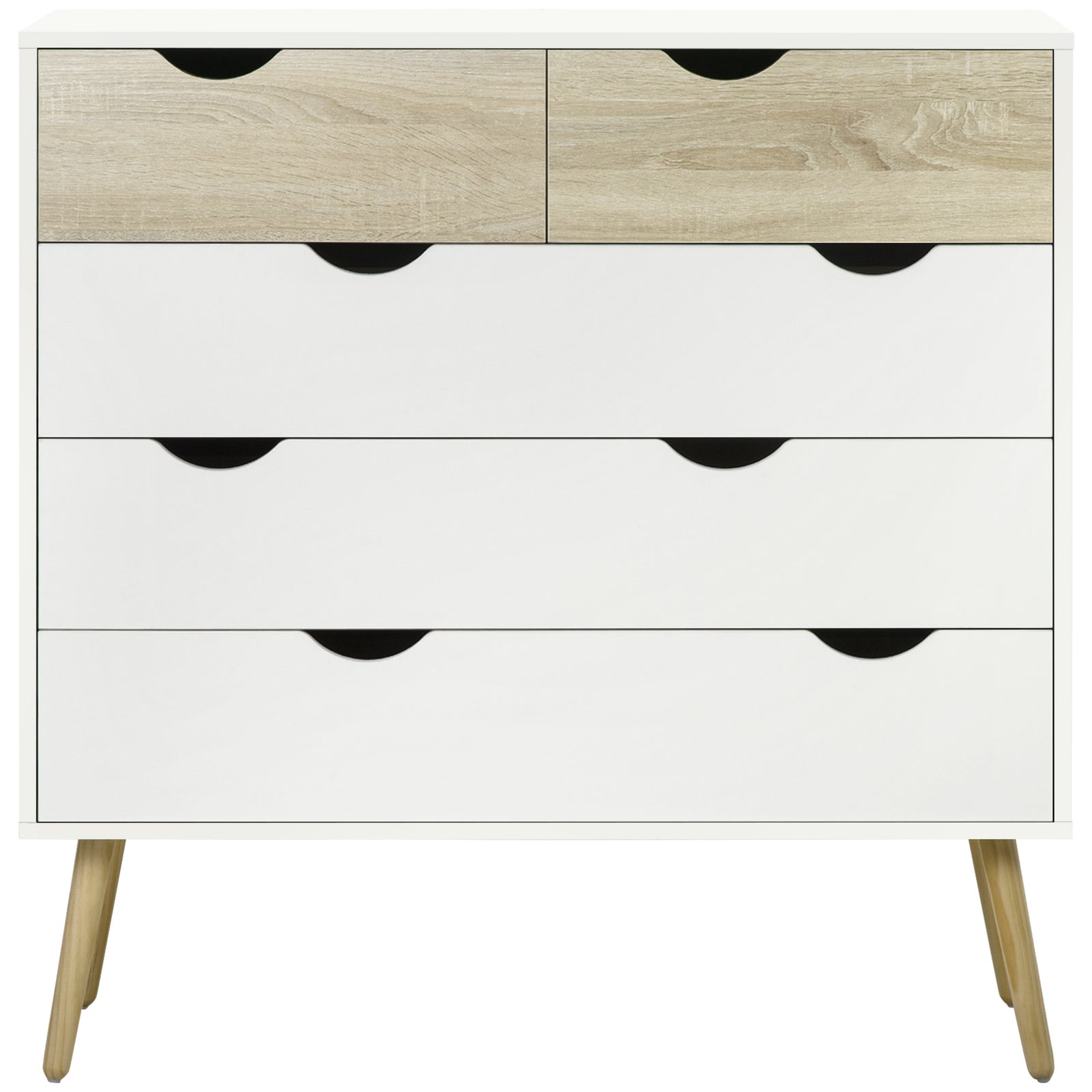Chest Of Drawers, 5 Drawer Storage Cabinet Unit Bedroom