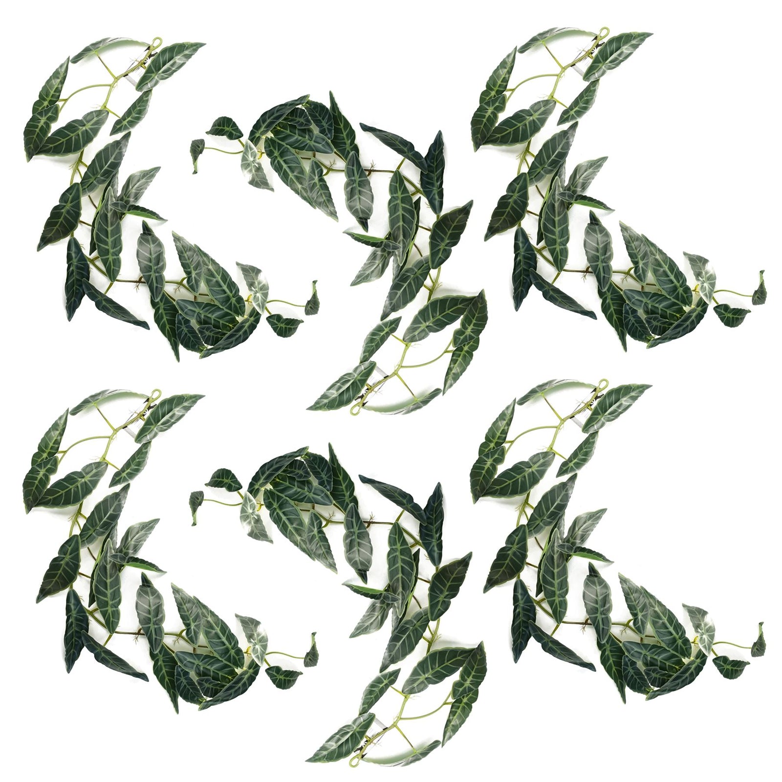 6 X 110cm Artificial Hanging Trailing Dark Green  Plant