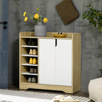 Shoe Cabinet Shoe Storage Organizer With Five Open Shelves