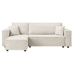 Hanna Reversible Corner Sofa With Sofa Bed | Corner | Cream