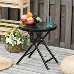 Foldable Garden Table Round Folding For Patio