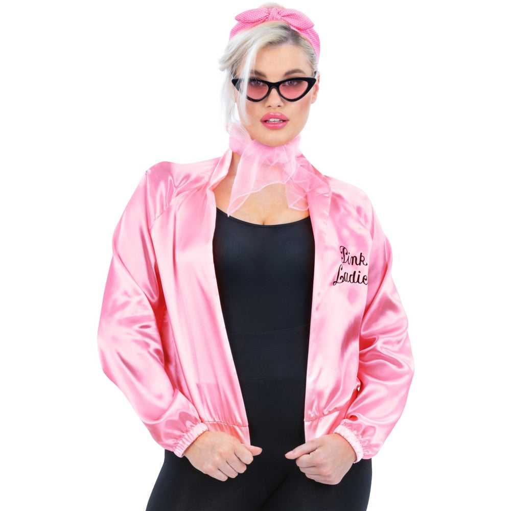 Grease Pink Ladies Jacket With Accessories | Medium