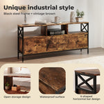 Tv Stand Cabinet Entertainment Unit With Drawers Shelves For 65 Inch Tv | Brown