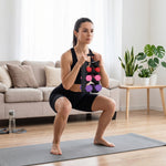 Breeins 0.5/1/1.5kg Fitness Dumbbells Home Hand Weights Set With Storage Stand