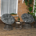 3pcs Rattan Wicker Bistro Set, Outdoor Garden Furniture Set
