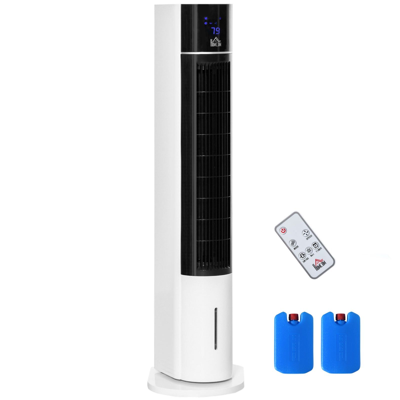 Bladeless Air Cooler Evaporative Oscillating Tower Fan