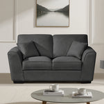 Arlington Soft Fabric 2 Seat Sofa | Charcoal Grey