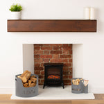 Livivo 3 Piece Fireplace Log & Kindling Storage Bucket Set