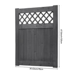 90cm W X 90/120/150/180cm H Rhombus Garden Wood Fence Gate | 120cm