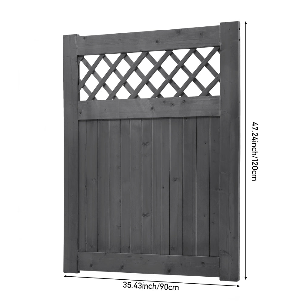 90cm W X 90/120/150/180cm H Rhombus Garden Wood Fence Gate | 120cm