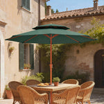 2.7 M Garden Parasol With Double Top | Green