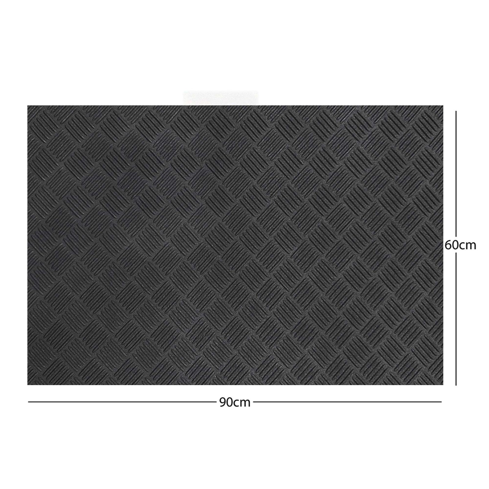 Eco Rubber Doormat | 90cm x 60cm | Black