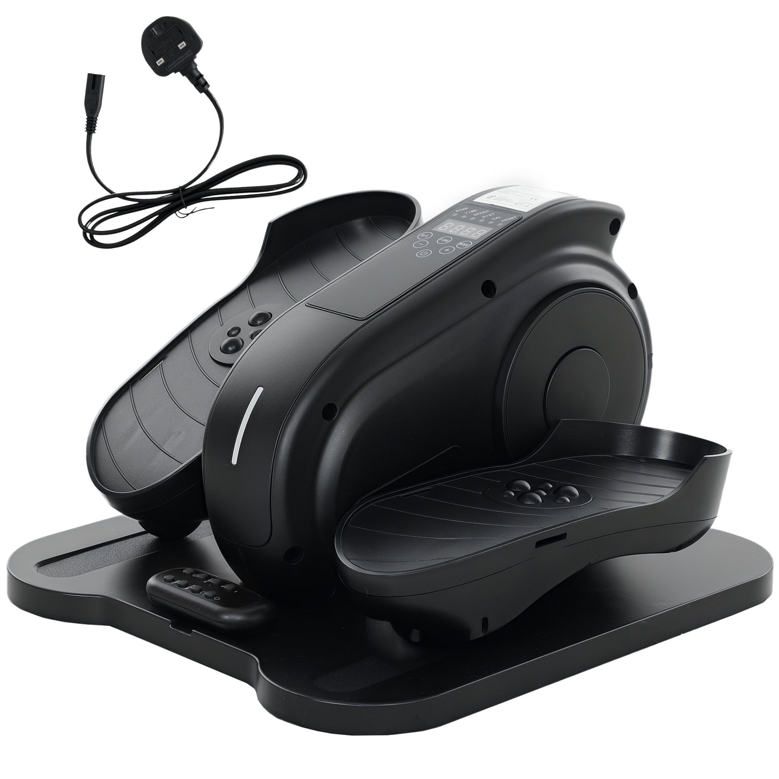 Under Desk Elliptical Machine Pedal Exerciser W/ 10 Speeds | Black