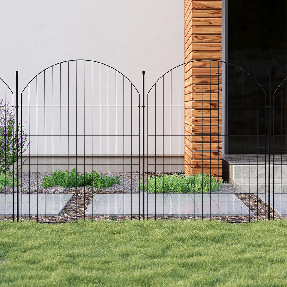 Breeins 10pcs Metal Garden Fences