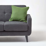 Cotton Plain Cushion Cover | 60cm x 60cm | Olive Green