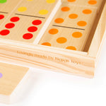 Wooden Jumbo Dominoes Set, Includes 28 Pieces