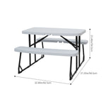 Foldable Picnic Table Bench Set For Kids