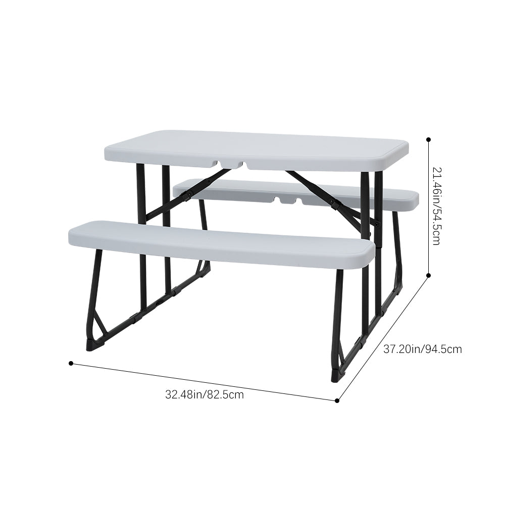 Foldable Picnic Table Bench Set For Kids