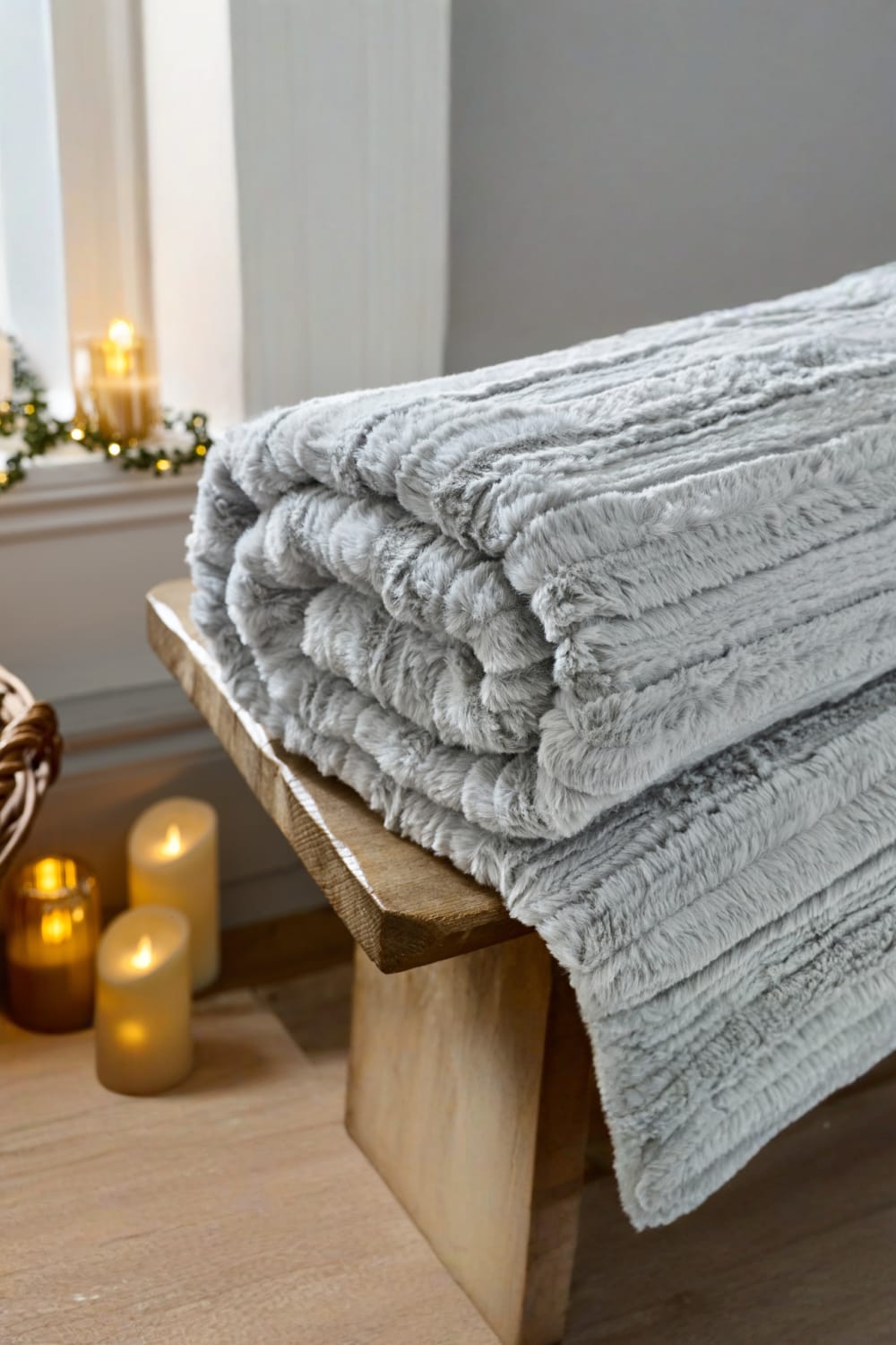 Chatsworth Faux Fur Luxury Throw 130x170cm – Ultra Soft & Stylish Blanket | 130cm x 170cm | Grey