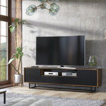 Rift Tv Unit 200cm - Oak / Rustic | Dark Brown