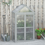 80x47x138cm Wooden Cold Frame Greenhouse