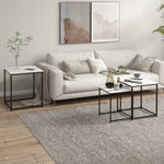 Nesting Coffee Tables, Set Of 3, White