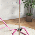 Kids Gymnastic Bar W/ Adjustable Height, Foldable Training Bar | Pink