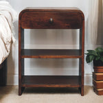 Solid Wood Aspen Open Bedside