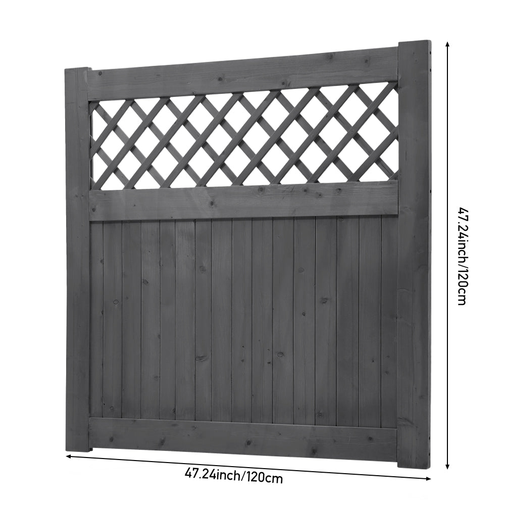 120cm W X 90/120cm H Rhombus Garden Wood Fence Gate | 120cm