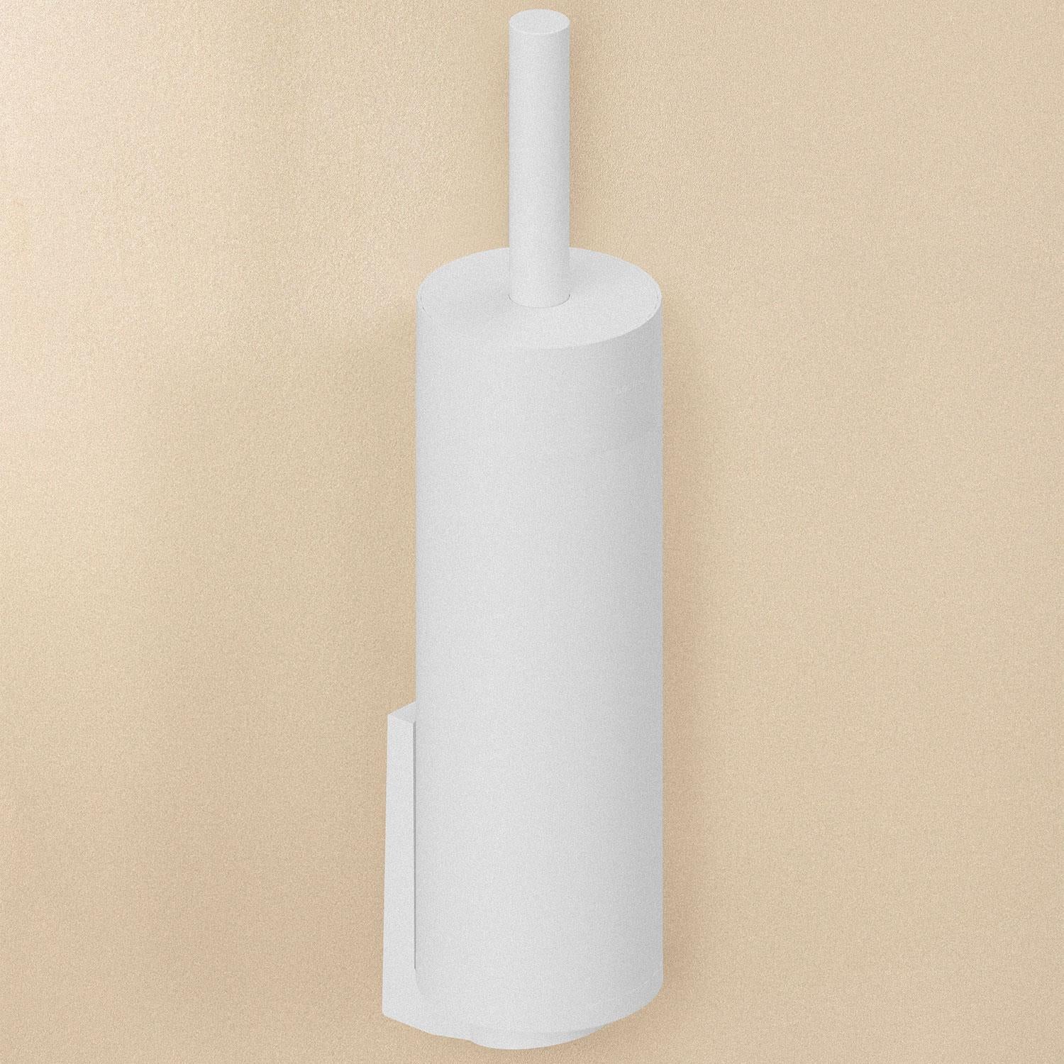 Toilet Brush, White Matt, Freestanding Or Wall-mounted. Collection Bwc