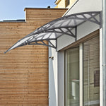 Door Canopy, Outdoor Rain Shelter, 196 X 75cm | White