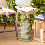 Tortoise Art Sculpture With Solar Light, Outdoor Decor