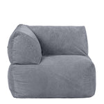 Tetra Cord Floor Sofa Section | Charcoal