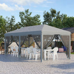 6 X 3m Pop Up Party Tent Canopy With 6 Removable Sidewalls