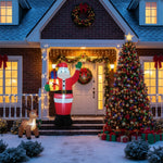 Breeins 180cm/6ft Blow Up Christmas Santa Claus Inflatable Decoration With Led Lights