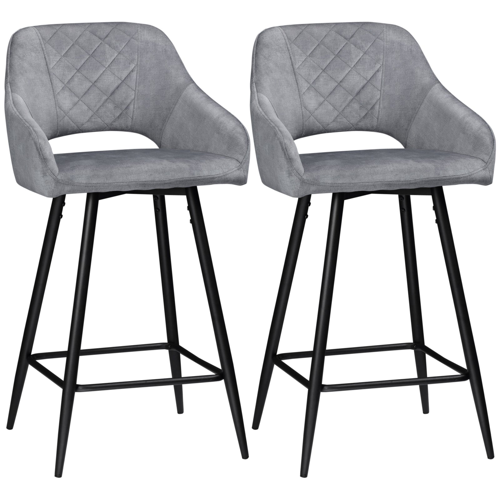 Velvet-touch Bar Stools Counter Set Of 2