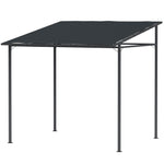 2.4 X 2.4 M Wall Mounted Pergola Gazebo, Upf30+ | Dark Gray