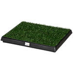 Pawhut Dog Toilet Pet Potty 2 Layer Grass Mat Trainer Tray Training Portable New