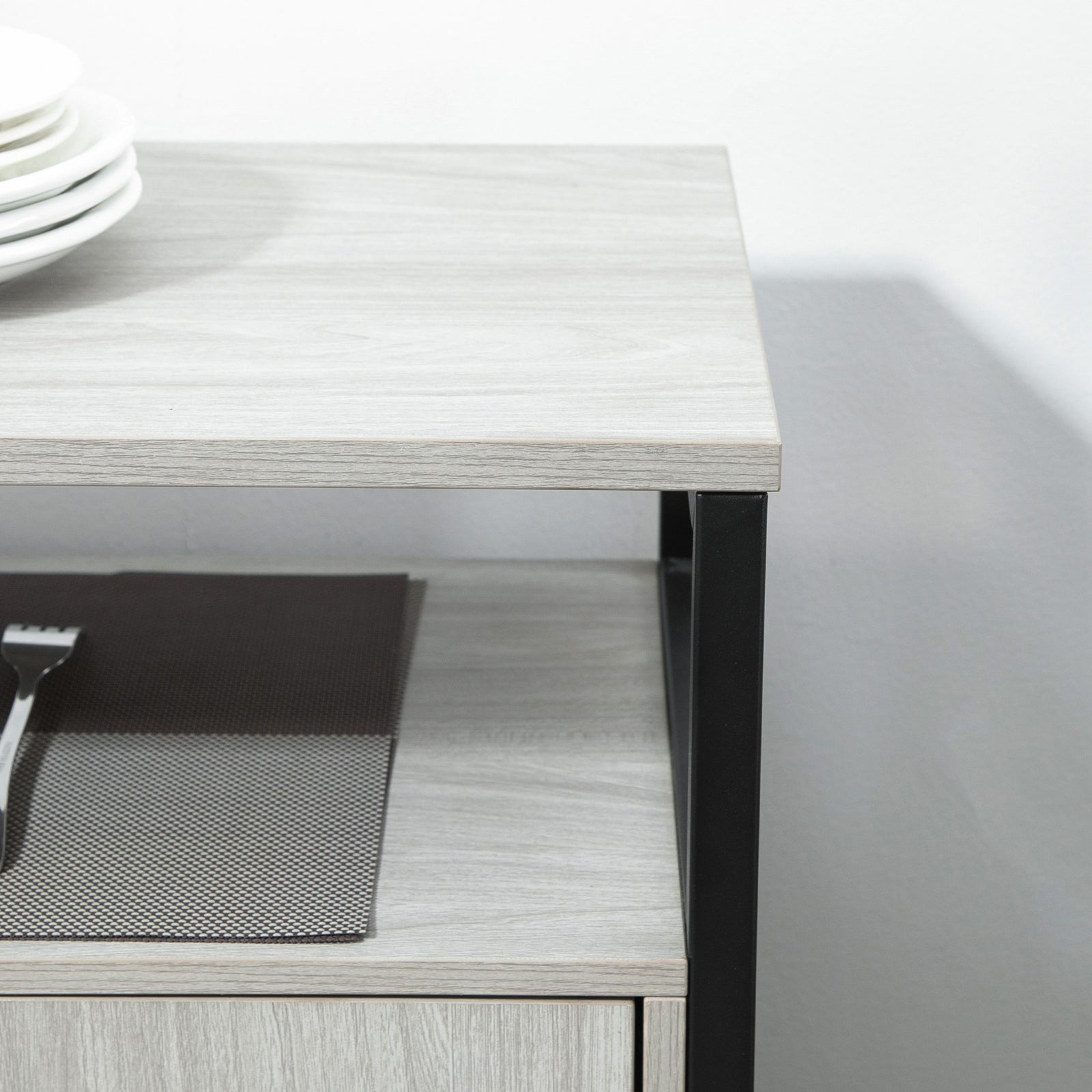 Modern Sideboard Storage Cabinet Adjustable Shelves