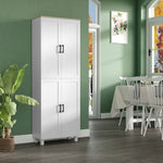 170cm Freestanding Kitchen Cupboard 4 Door Storage Cabinet