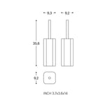 Toilet Brush, Free-standing, Chrome, Line Collection