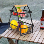 2-tier Removable Fruit And Vegetable Basket