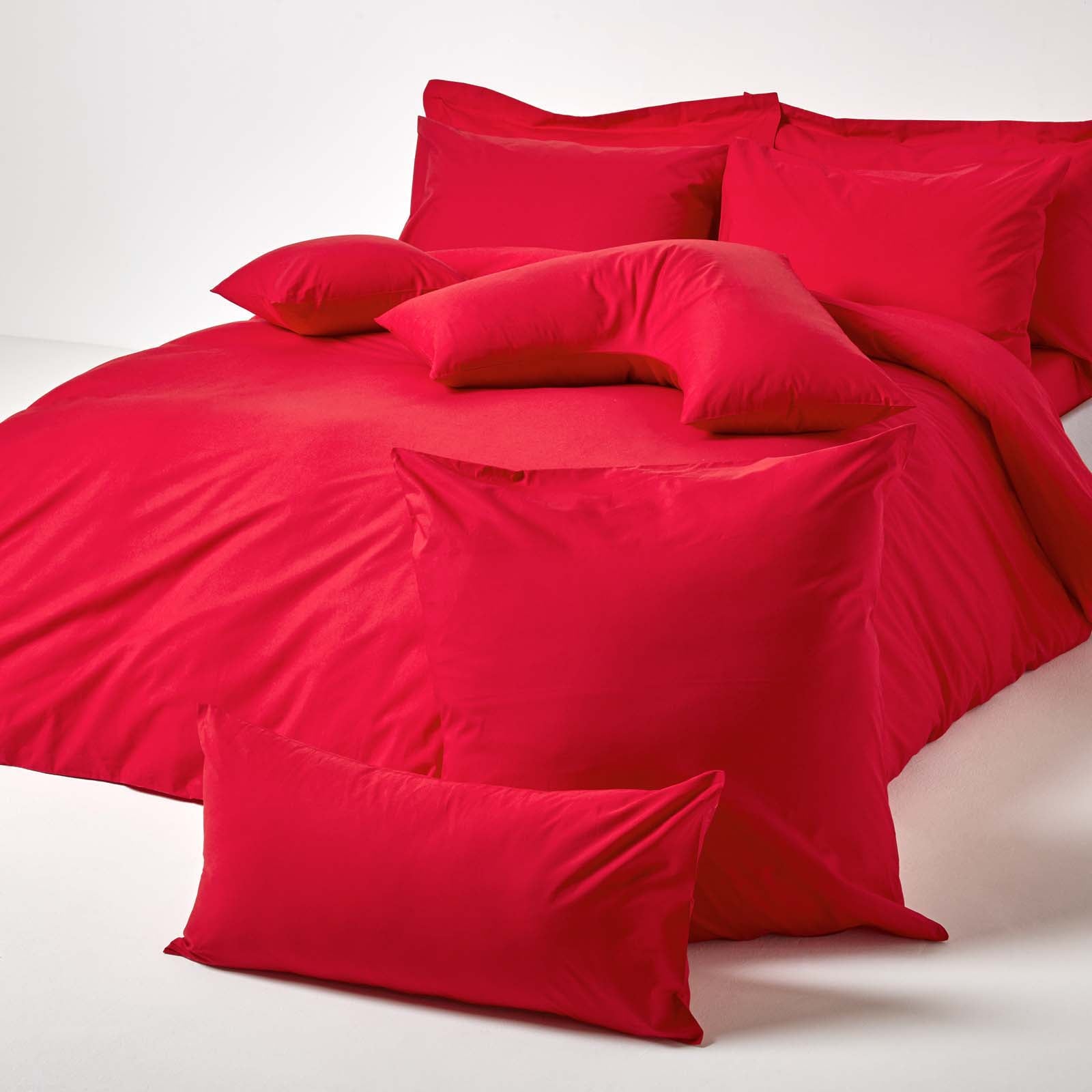 Egyptian Cotton Oxford Pillowcase 200 Tc | 48 x 74cm | Red