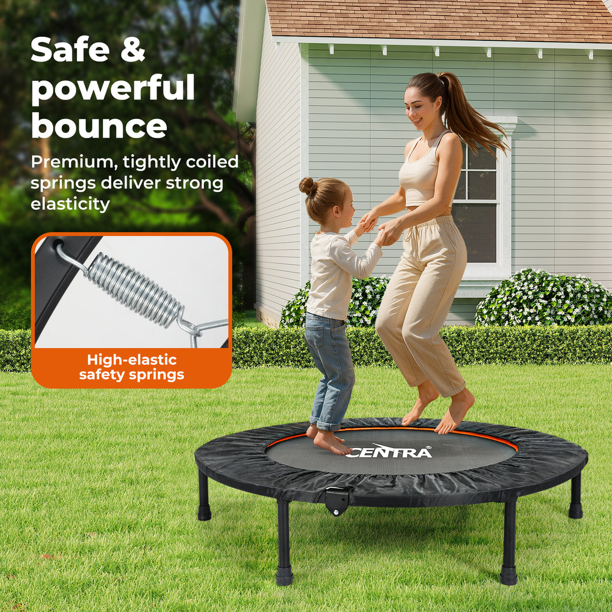 40 Inch Trampoline Bounce Round Exercise Home Gym Fitness Rebounder