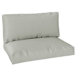 2 Seat Pallet Cushions 20cm Thick Outdoor Seat Pads | Light Grey